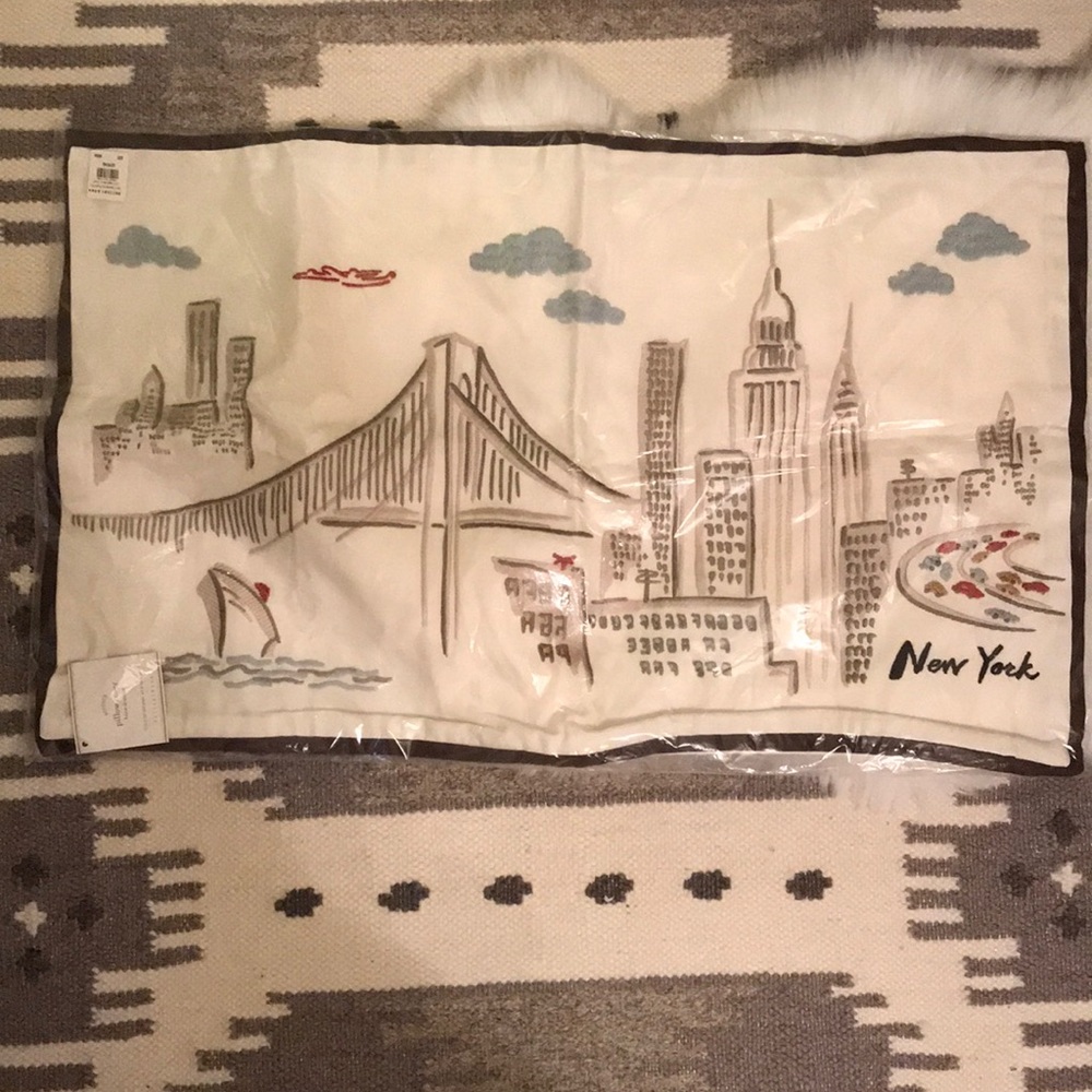 Pottery Barn pillow cover New York. Brand new still in original package.